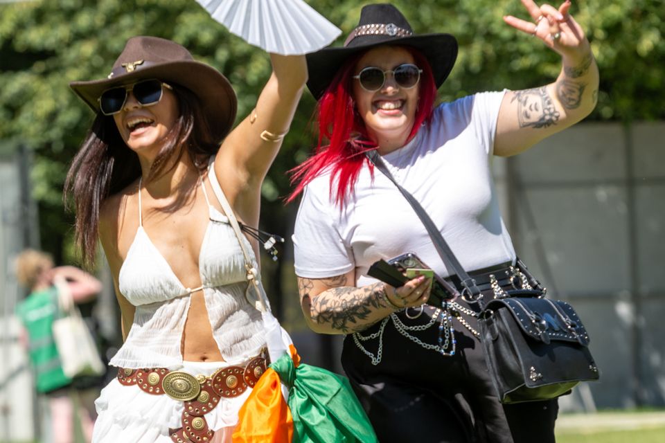 Revellers arrive at TRNSMT Festival 2025 at Glasgow Green in July 2025. Photo: Getty